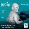 RESKIT RSF72-0083 Driver for MD-3 (A, B, C, T) Mule Deck Tractor (scene 1) (1 pcs) (3D Printed) 1/72